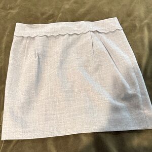 J. Crew Light Gray Mini Skirt